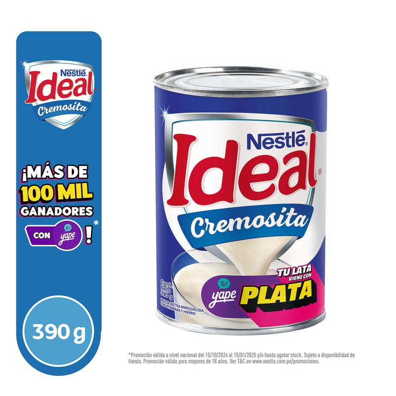 IDEAL - Mezcla Láctea Ideal Cremosita Lata 390 g
