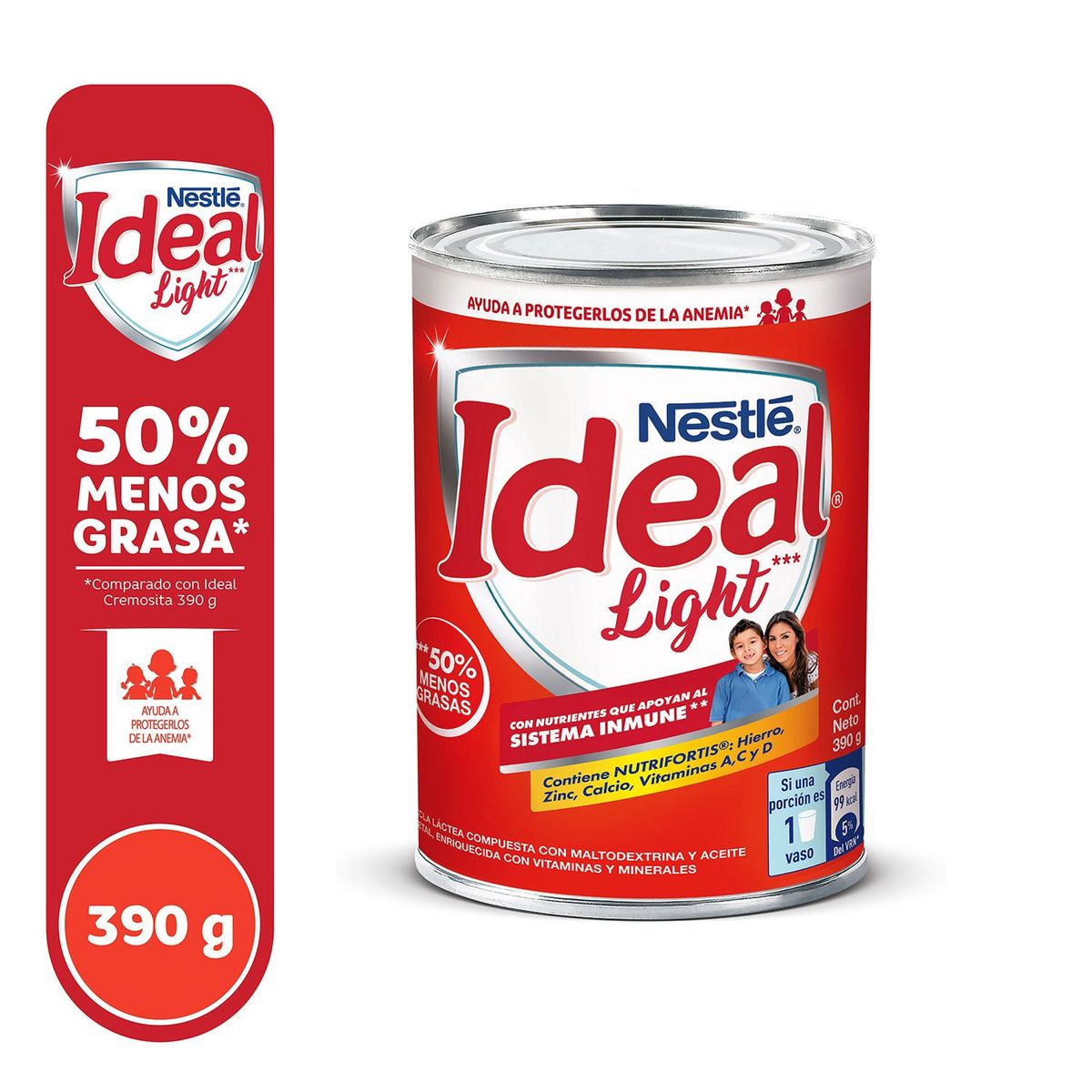 IDEAL - Mezcla Láctea Ideal Light Lata 390 g
