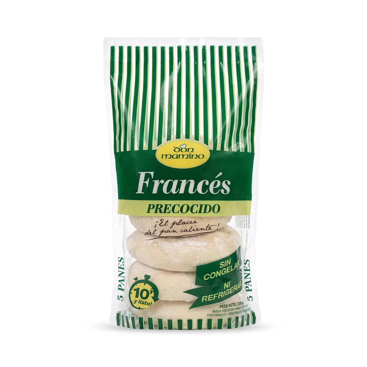 DON MAMINO - Pan Francés Precocido Don Mamino Empaque 5 Und