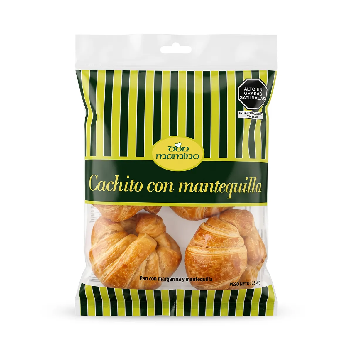 DON MAMINO - Cachitos con Mantequilla Don Mamino Bolsa 6 Und