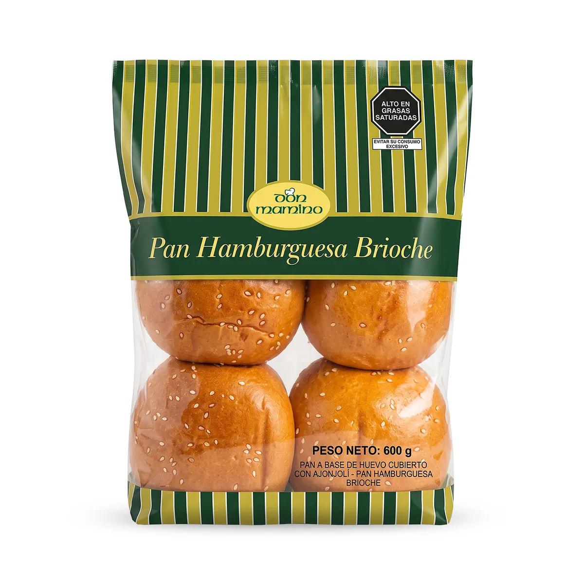 DON MAMINO - Pan Hamburguesa Brioche Don Mamino Bolsa 600 g