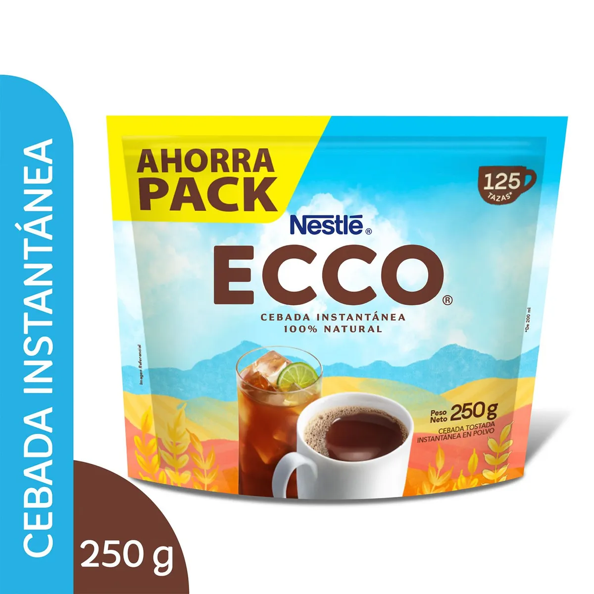 ECCO - Cebada Instantánea Ecco Tostada Doypack 250 g