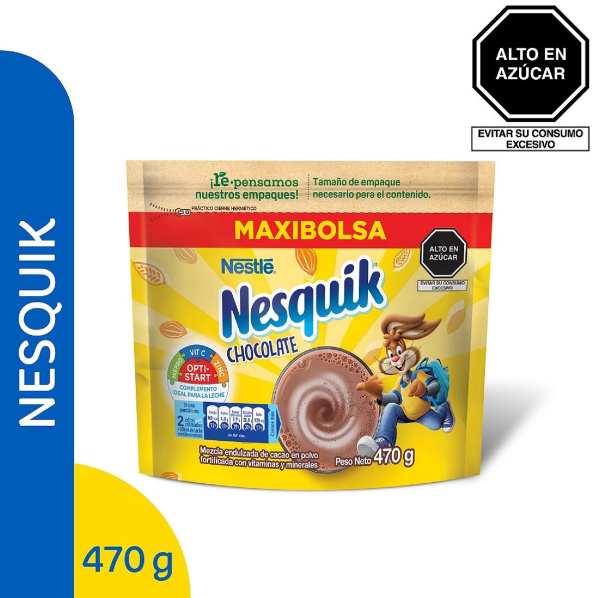 NESQUIK - Mezcla de Cacao Nesquik en Polvo Chocolate Doypack 470 g