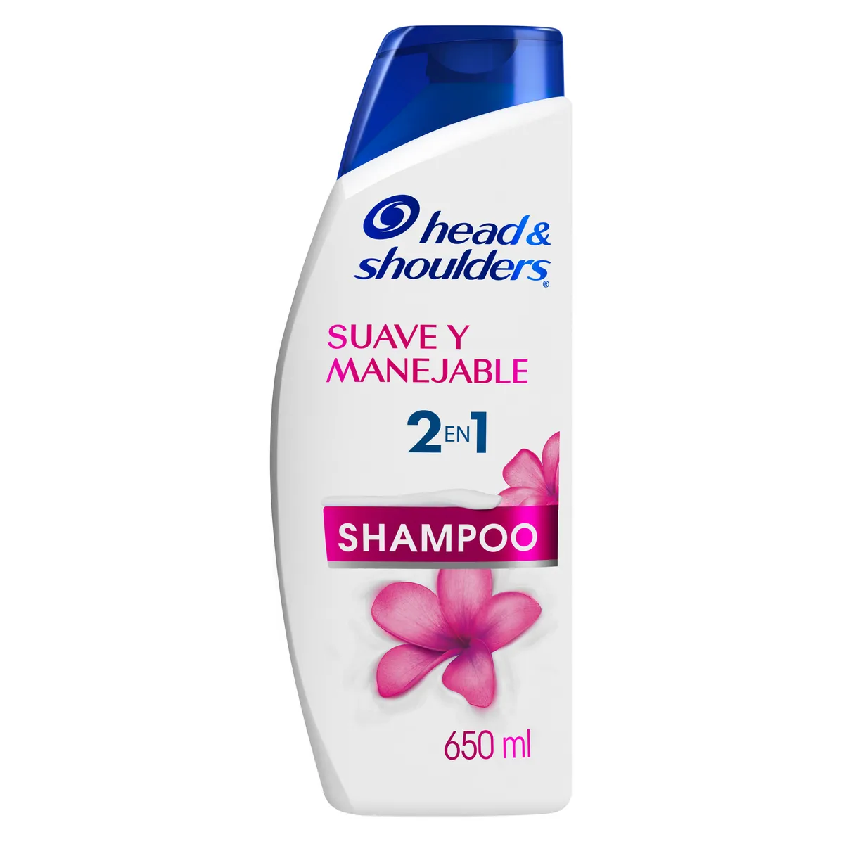 HEAD SHOULDERS - Shampoo 2 en 1 Head & Shoulders Suave y Manejable Botella 650 mL