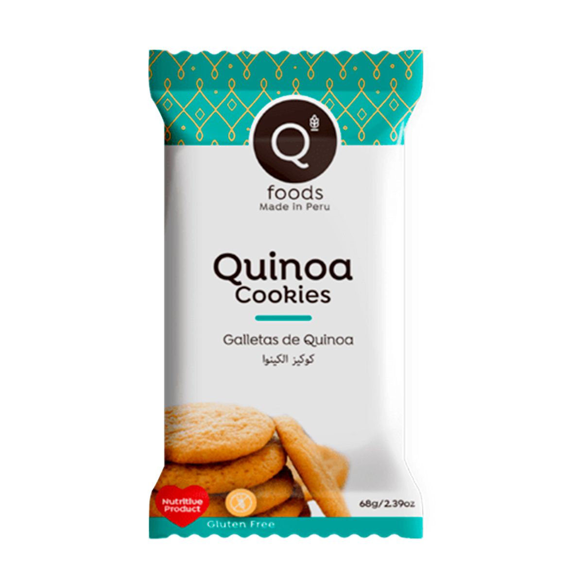 QFOODS - Quinoa Cookies Qfoods Bolsa 68 g