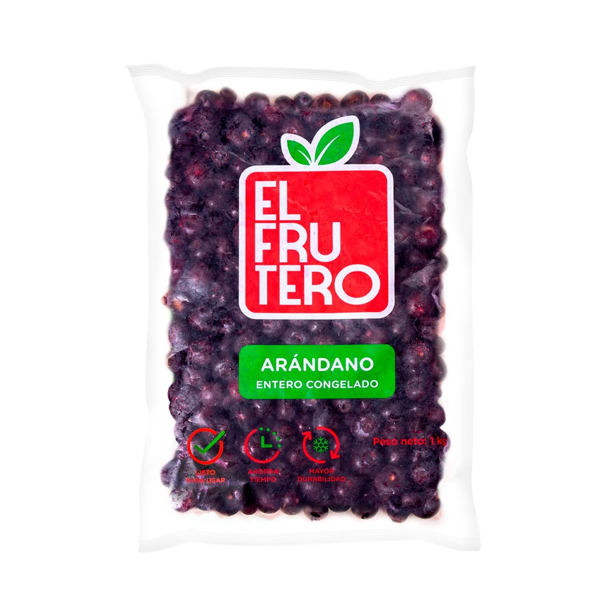 EL FRUTERO - Arándano Entero Congelado El Frutero Bolsa 1 Kg