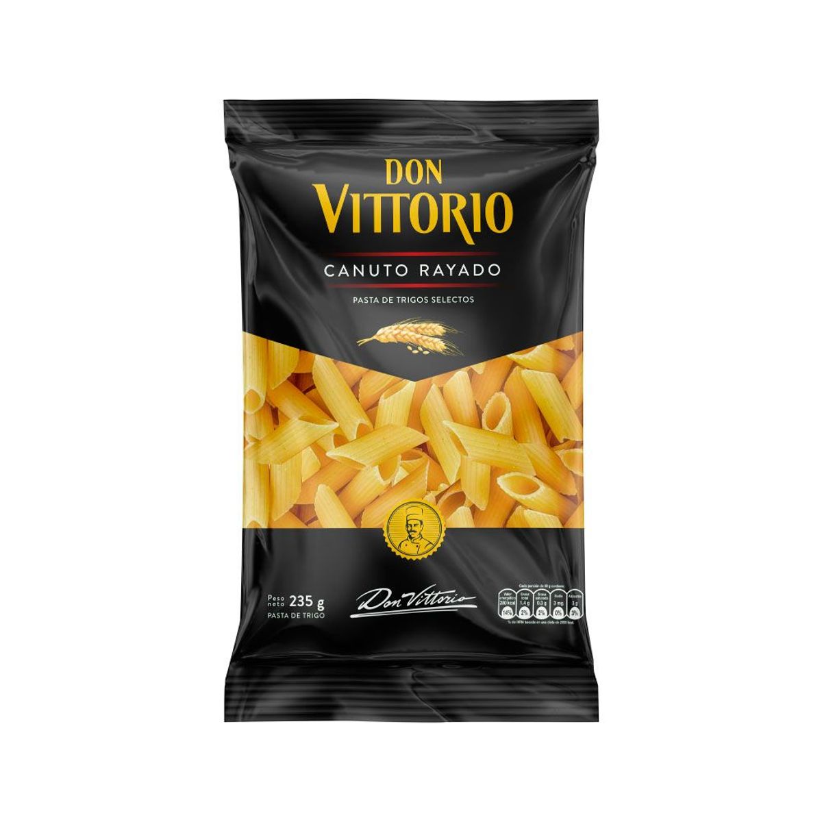 DON VITTORIO - Pasta Trigo Don Vittorio Canuto Rayado 235g
