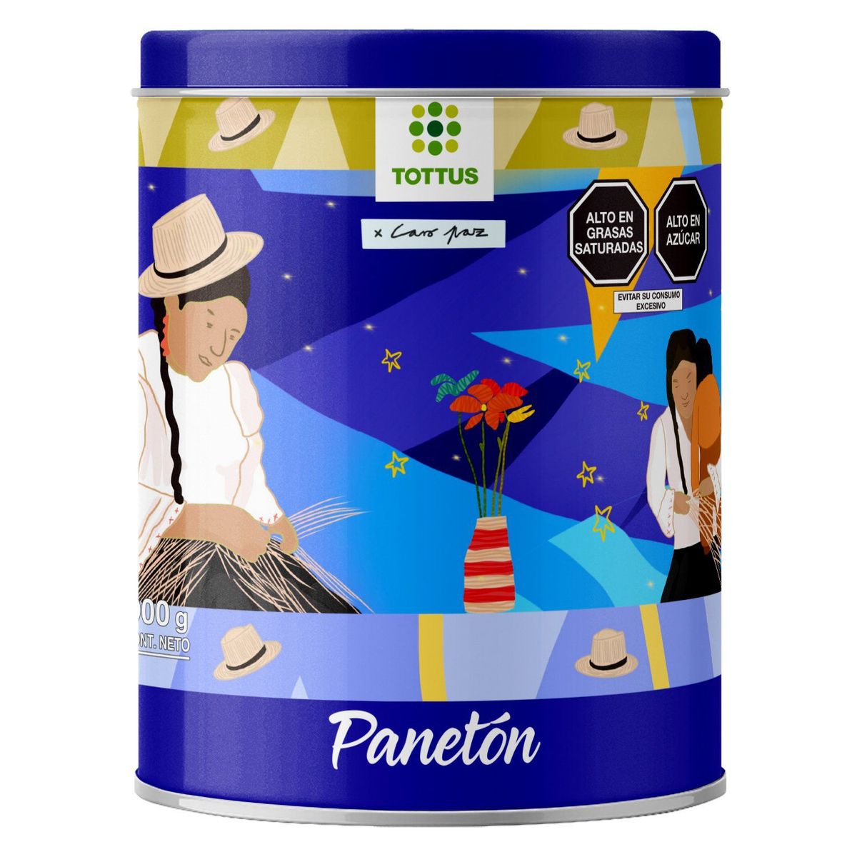 TOTTUS - Panetón Tottus en Lata Costa 900 g