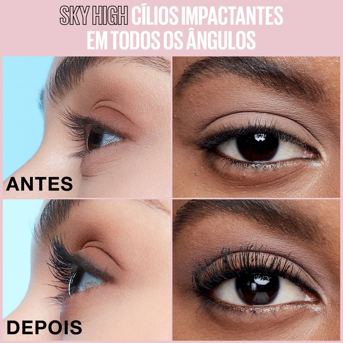 Maybelline - Mascara Pestaña Maybelline Sensation Sky High 801 Tono Negro