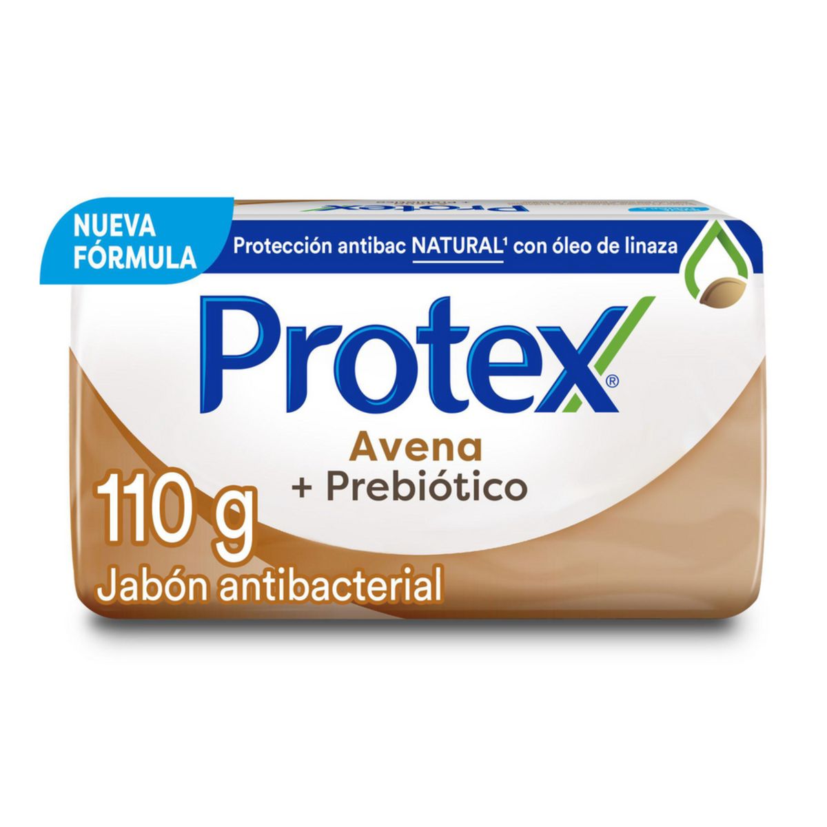 PROTEX - Jabón Antibacterial Protex Avena en Barra Empaque 110 g