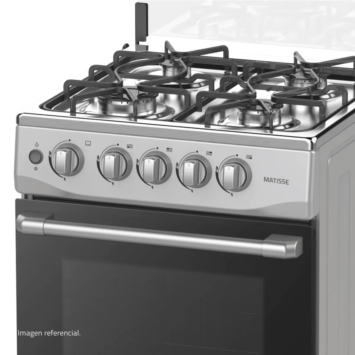 INDURAMA - Cocina a Gas Indurama MATISSE 20 Pulgadas 4 Hornillas con Encendido Eléctrico