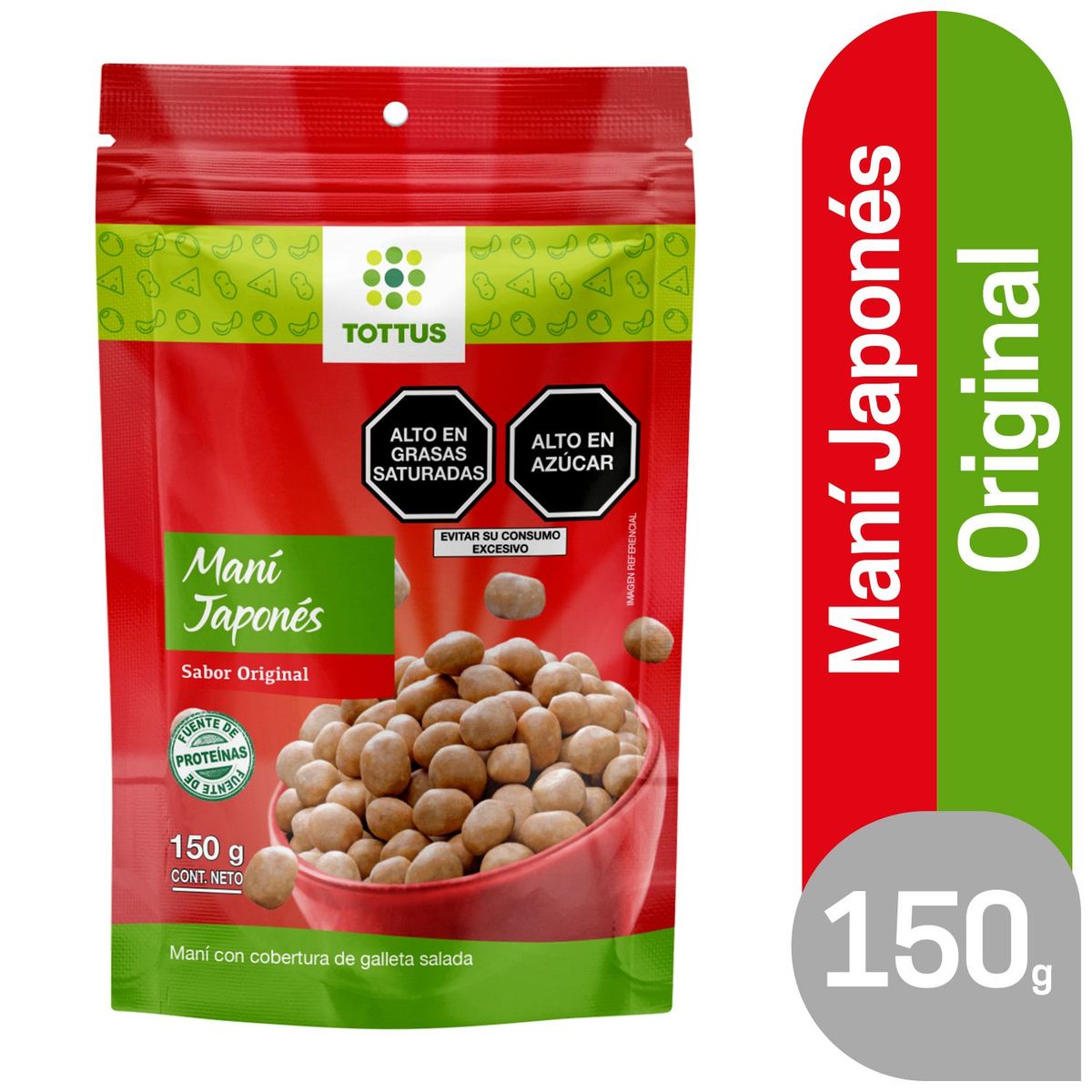 TOTTUS - Maní Japonés Tottus Bolsa 150 g