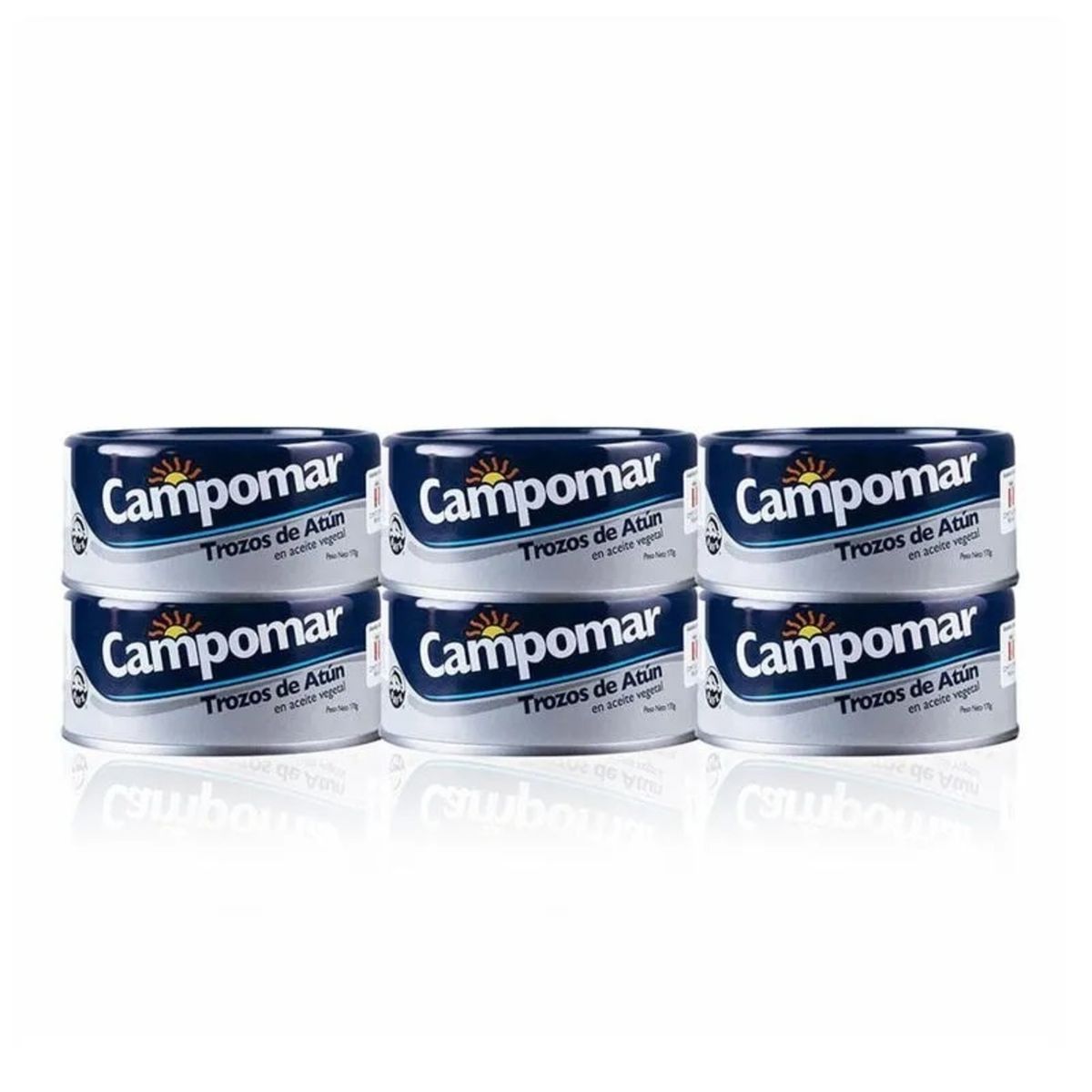 CAMPOMAR - Sixpack Trozo de Atún en Aceite Vegetal Campomar 150 g
