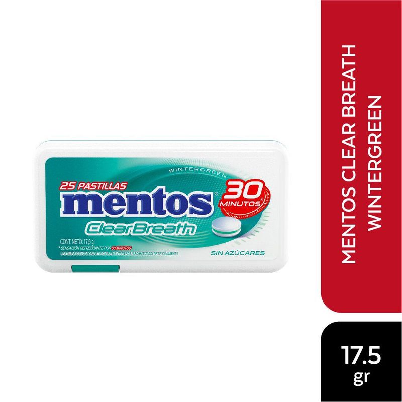 MENTOS - Mentos Clear Breath Wintergreen 17.5 g