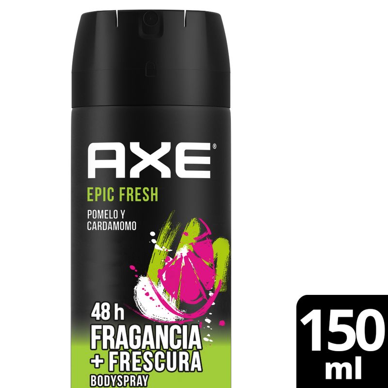 AXE - Desodorante Corporal Epic Fresh 48H Pomelo Cardamomo Axe 150 mL