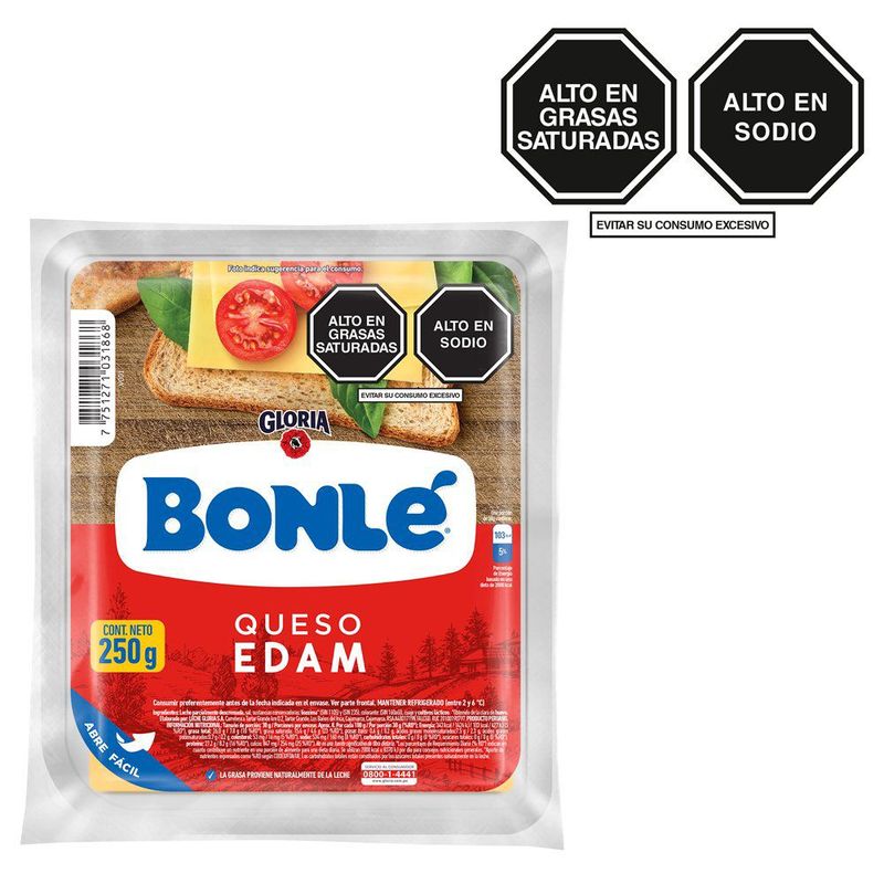 GLORIA - Queso Edam Bonlé 250 g
