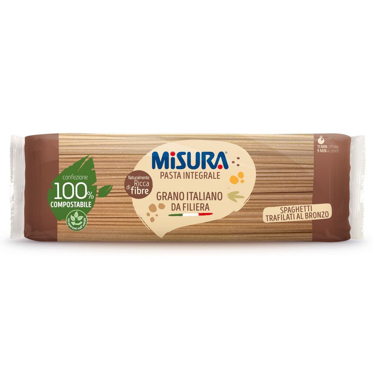 MISURA - Fideo Integral Spaghetti Misura Empaque 500 g
