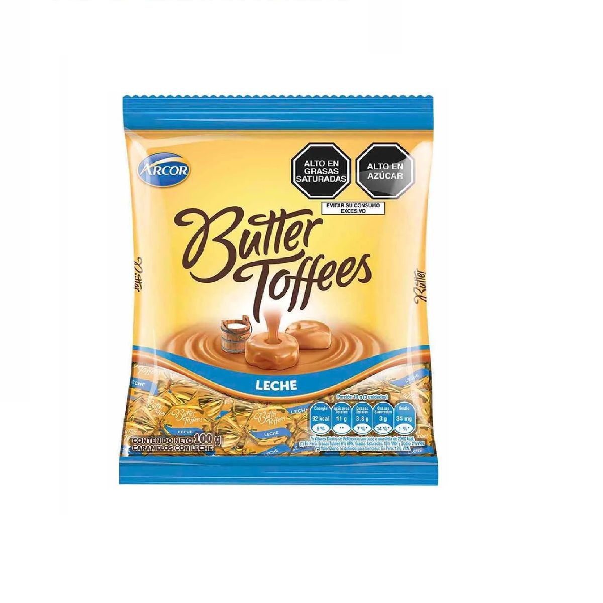 BUTTER TOFFEE - Caramelo con Leche Butter Toffees Bolsa 390 g