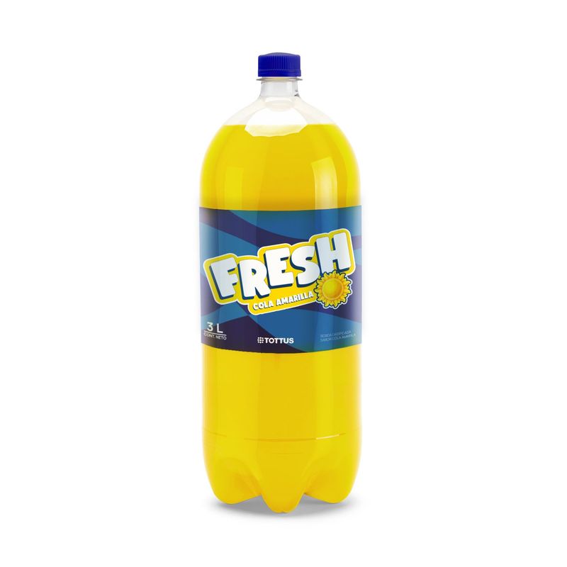 TOTTUS - Cola Tottus Fresh Amarilla Botella 3 L