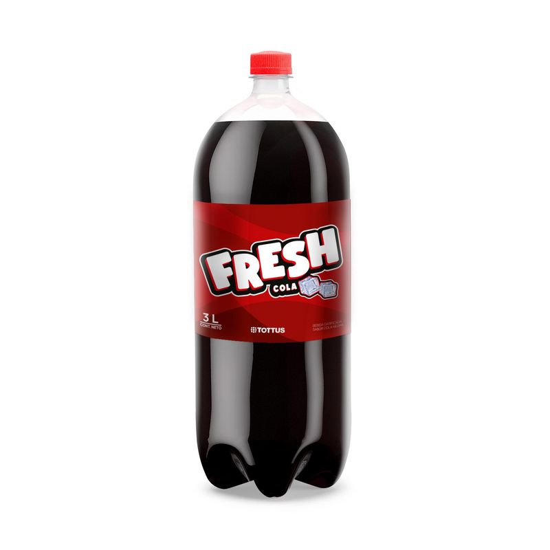 TOTTUS - Cola Tottus Fresh Negra Botella 3 L