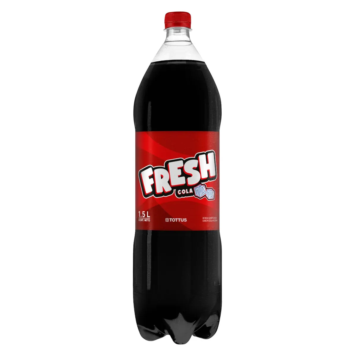 TOTTUS - Gaseosa Fresh Cola Negra Botella 1.5 L