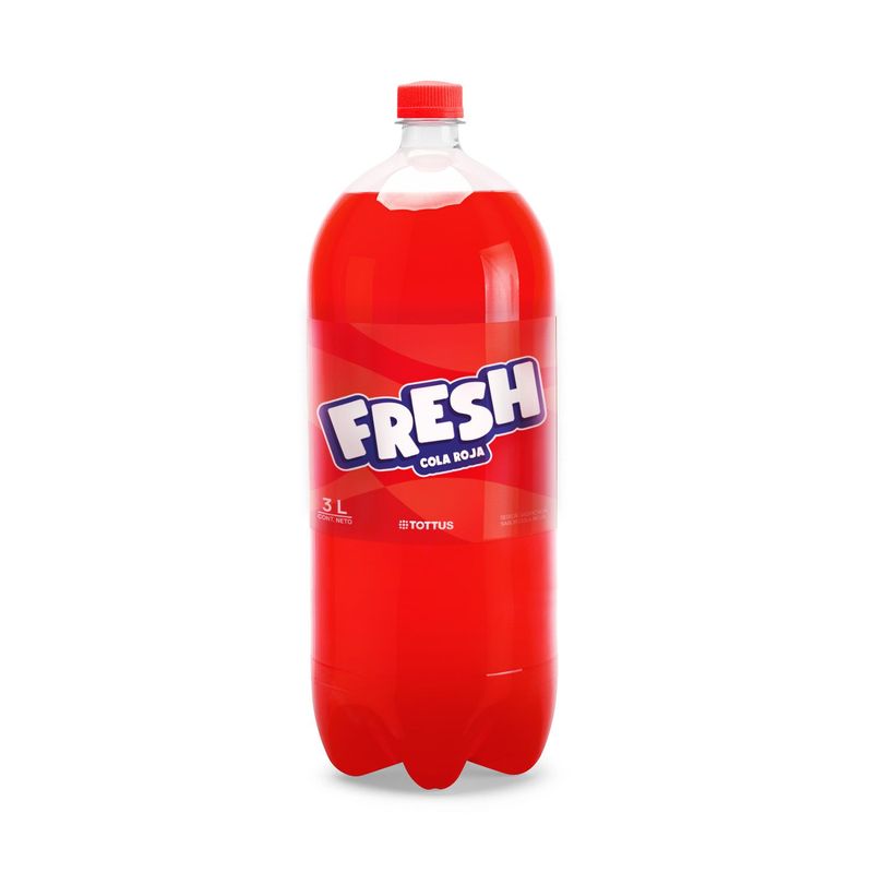 TOTTUS - Cola Tottus Fresh Roja Botella 3 L