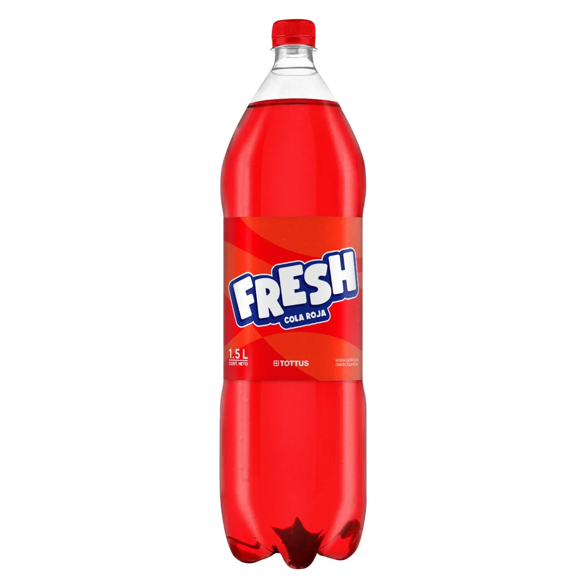 TOTTUS - Gaseosa Fresh Cola Roja Botella 1.5 L