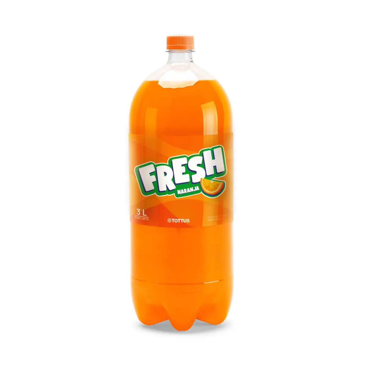 TOTTUS - Gaseosa Fresh Cola Naranja Botella 3 L