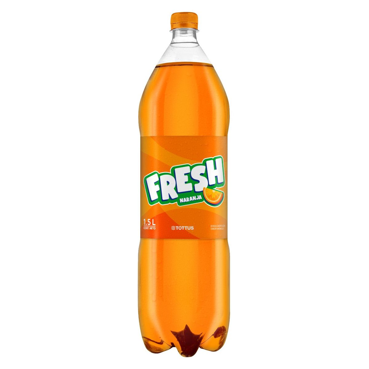 TOTTUS - Gaseosa Fresh Cola Naranja Botella 1.5 L