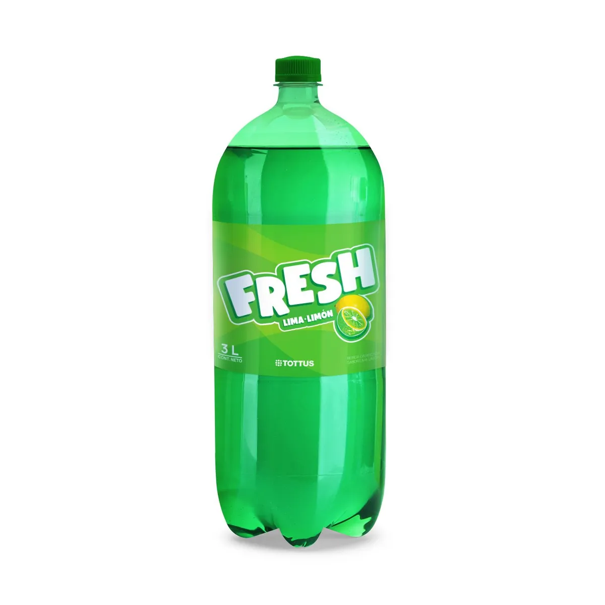 TOTTUS - Gaseosa Fresh Cola Lima Limón Botella 3 L