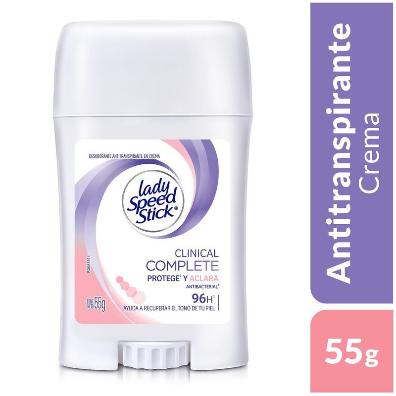 LADY SPEED STICK - Desodorante Lady Speed Stick Barra Protege Aclara Envase 55 g