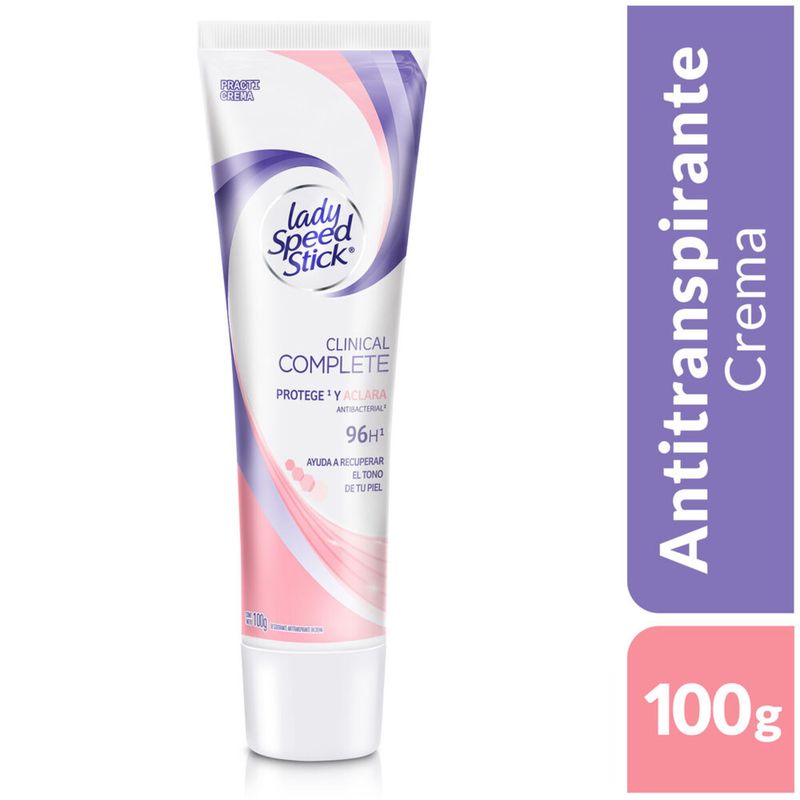 LADY SPEED STICK - Antitranspirante Lady Speed Stick Crema Clinical Protege Aclara Envase 100 g