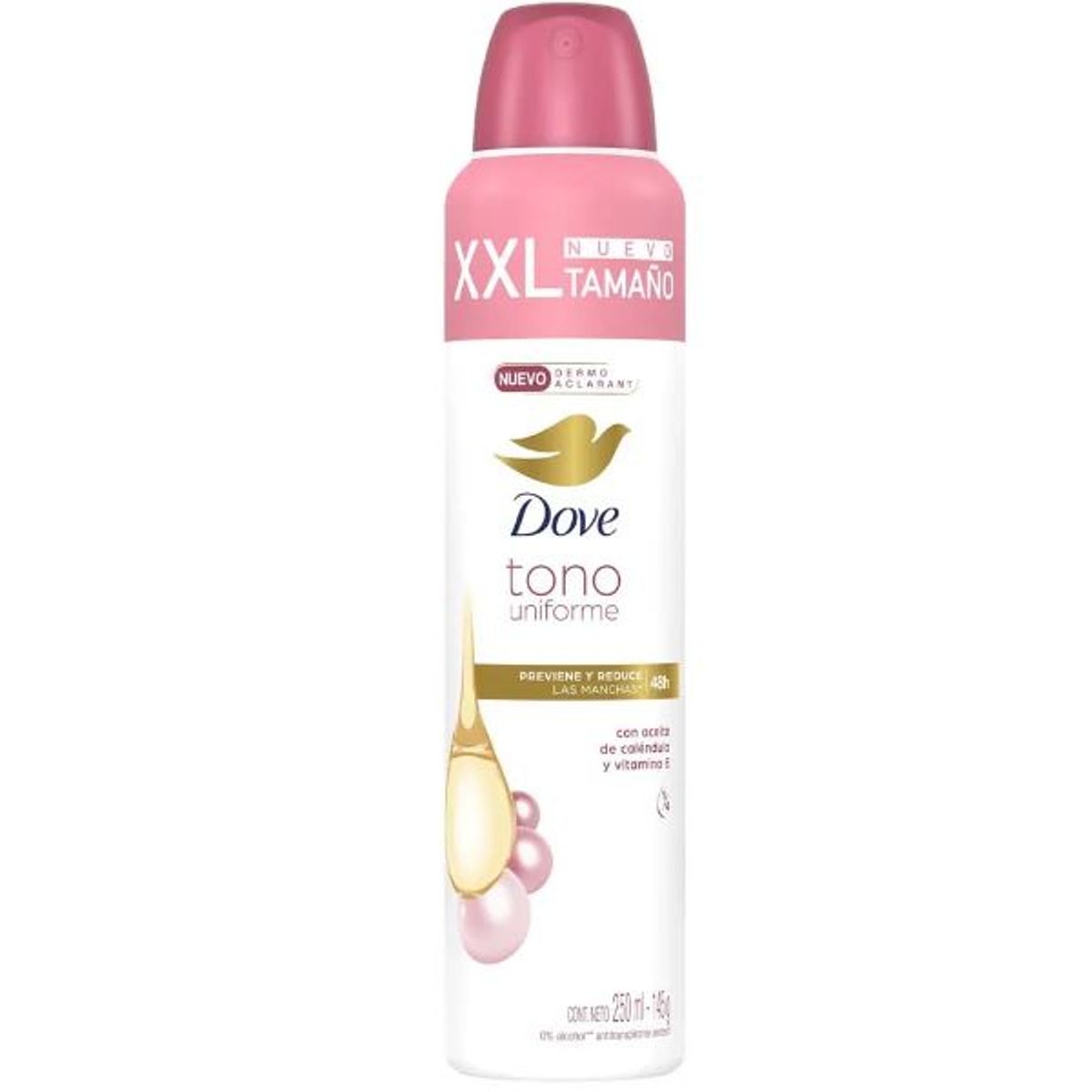 DOVE - Antitranspirante en Spray Dove Tono Uniforme Envase 250 mL
