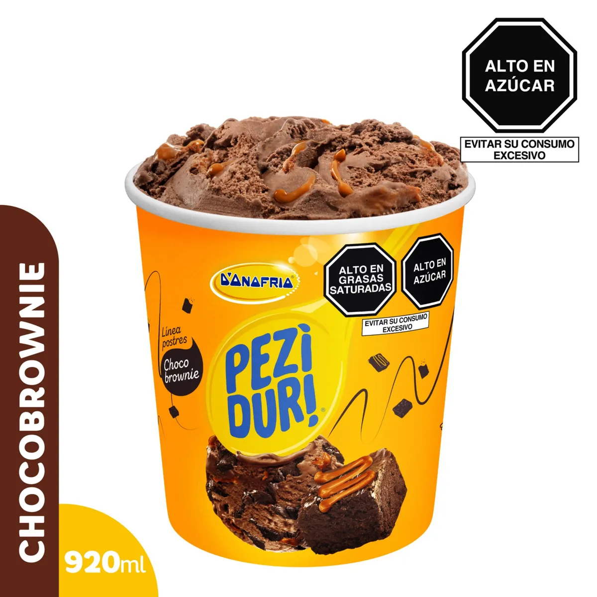 DONOFRIO - Helado Donofrio Peziduri Chocobrownie Pote 920 mL