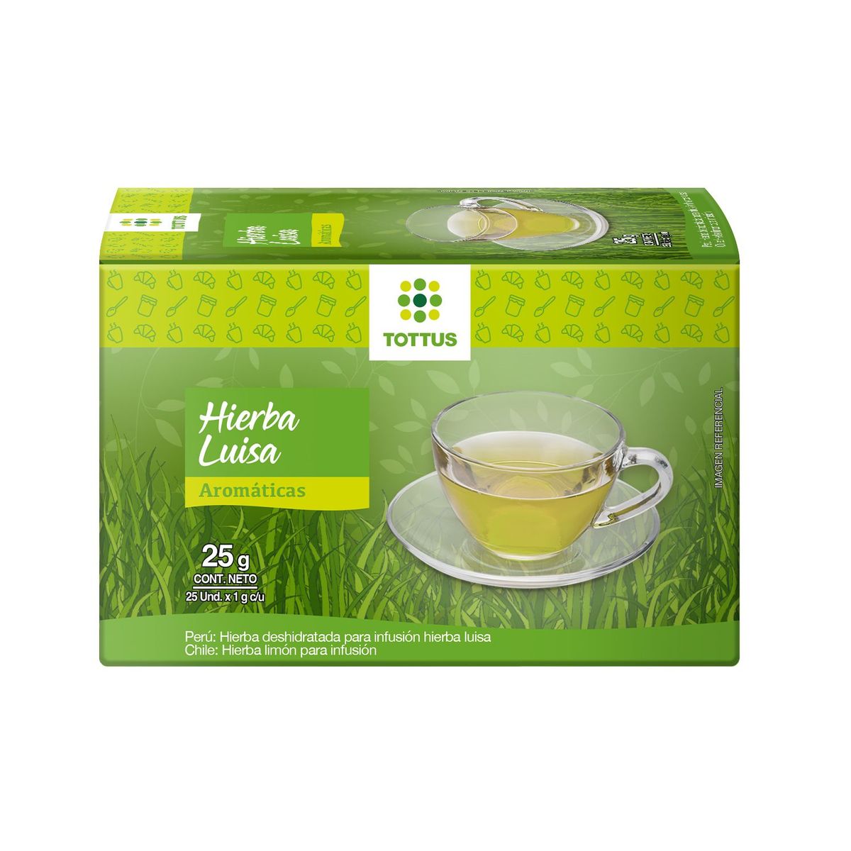 TOTTUS - Hierba Luisa Tottus Caja 25 Sobres