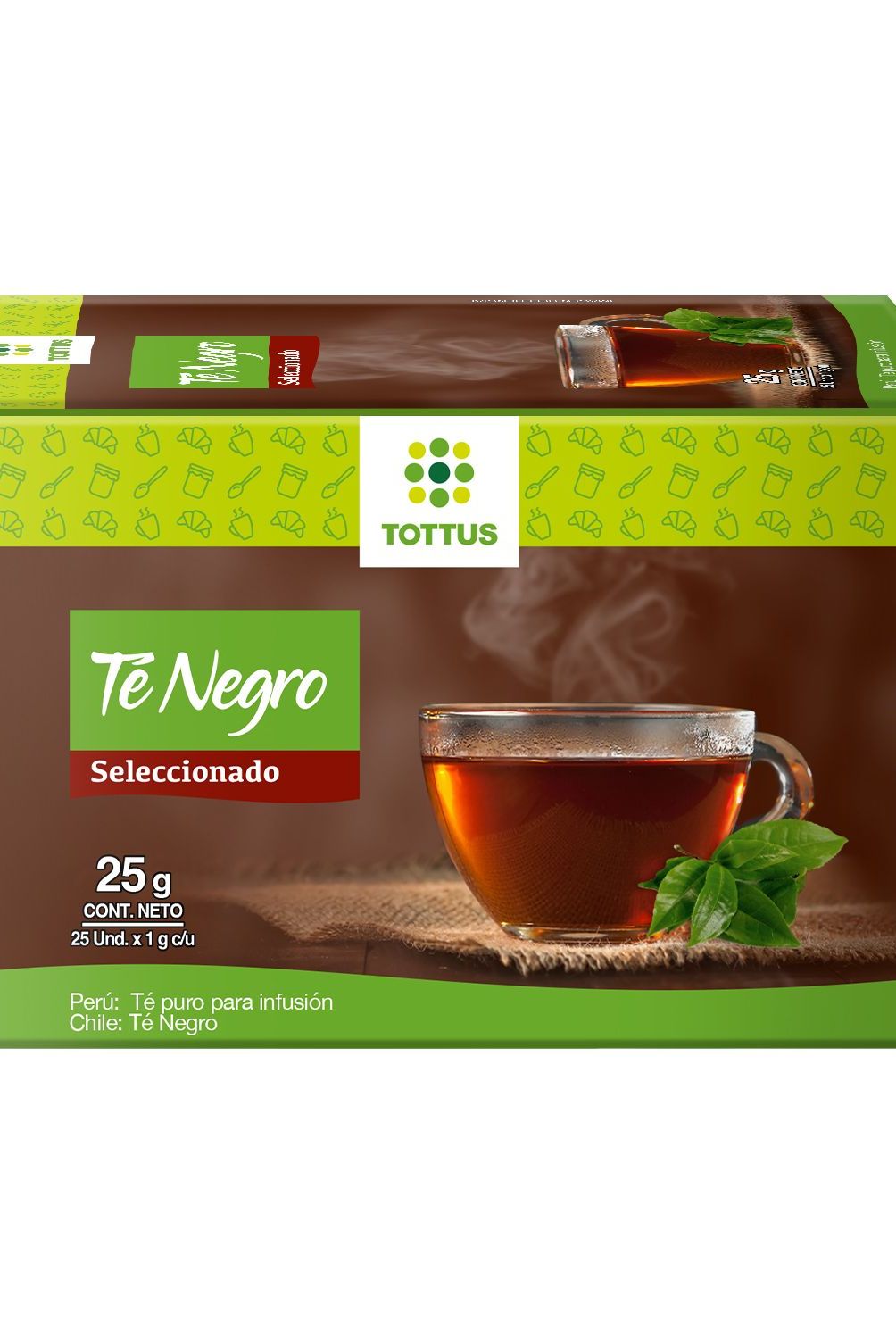 TOTTUS - Té Puro Tottus Caja 25 Sobres