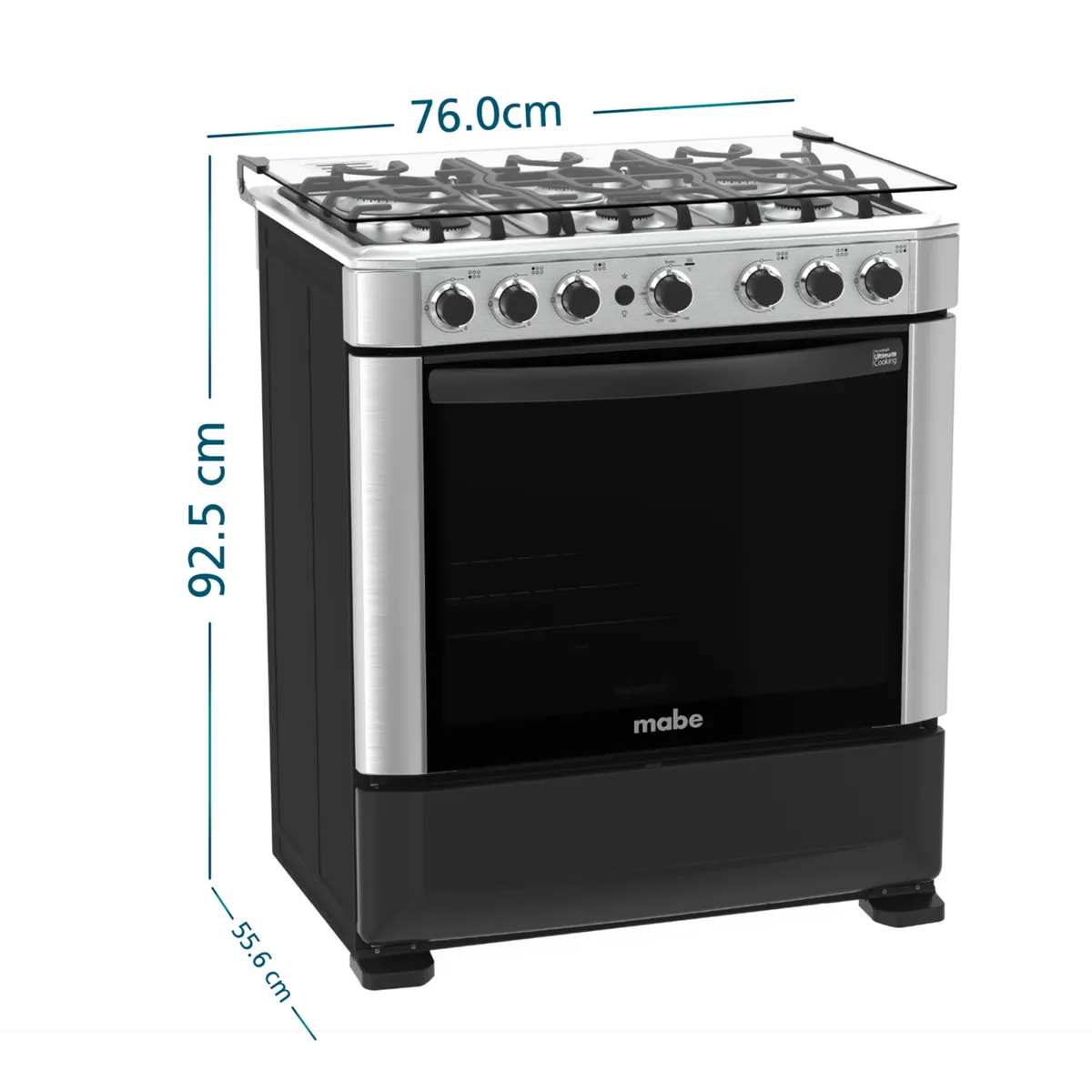 MABE - Cocina a Gas Mabe CMP7625FX0 76cm Inox