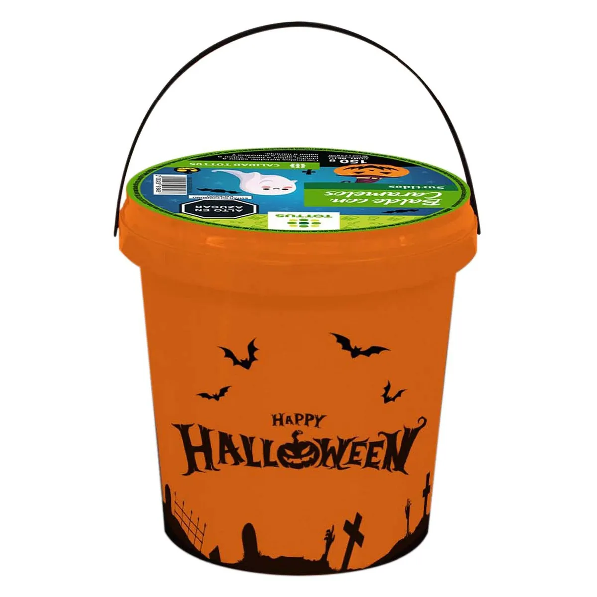 TOTTUS - Balde Halloween Caramelos Tottus x 60 Unidades