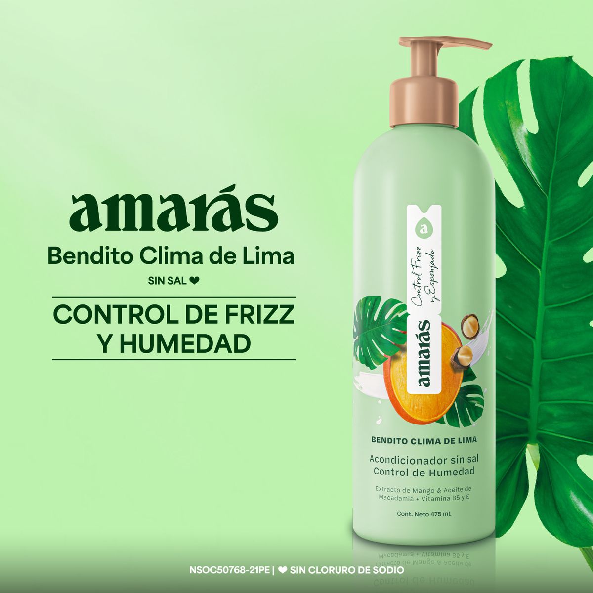 AMARAS - Acondicionador Amarás Bendito Clima de Lima Envase 475 mL
