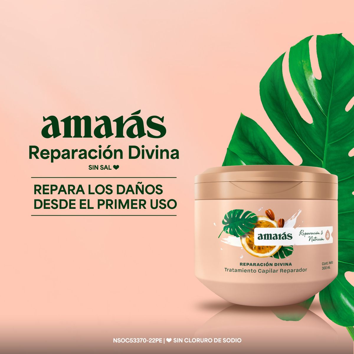AMARAS - Mascarilla Amarás Reparación Divina Pote 300 mL