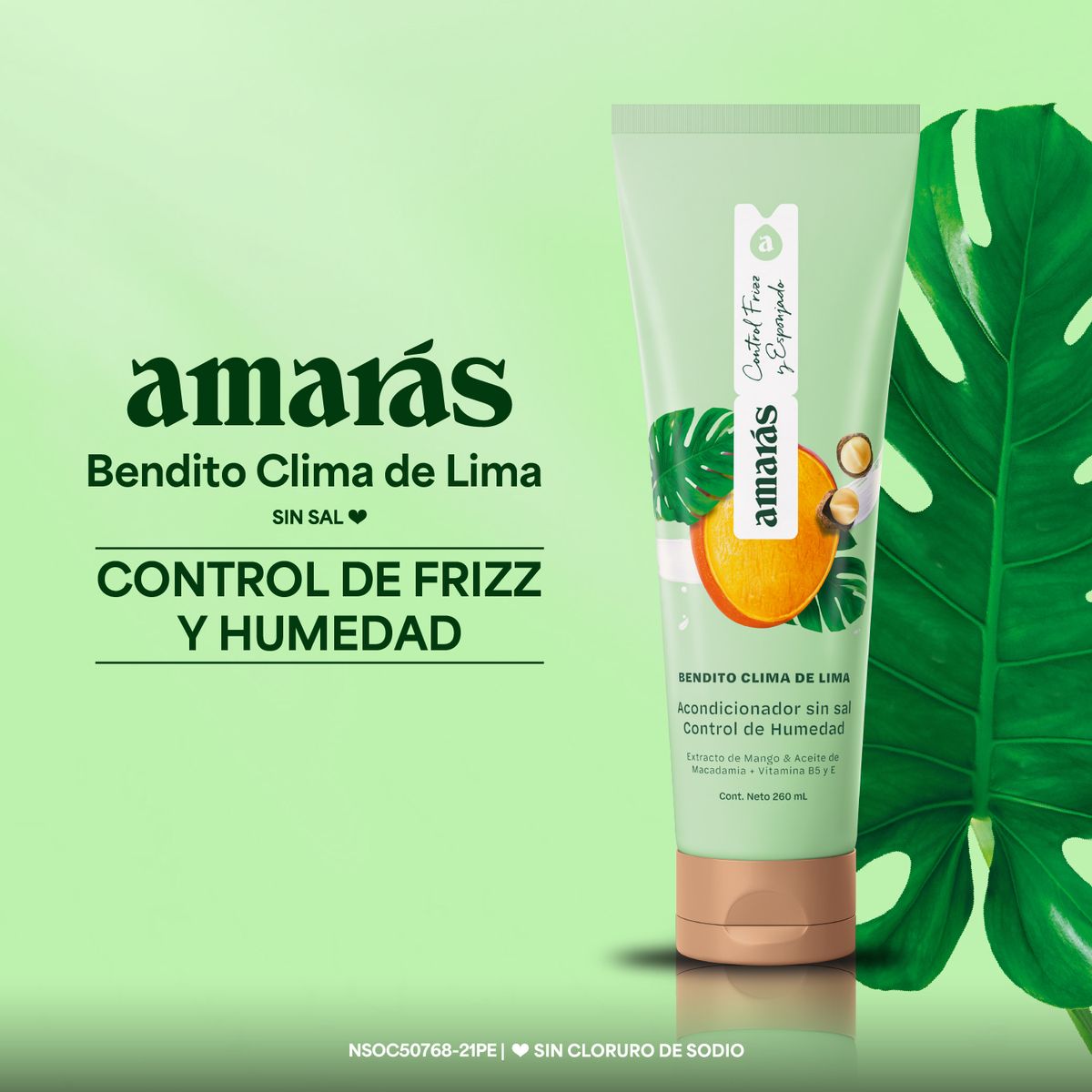 AMARAS - Acondicionador Amarás Bendito Clima de Lima Envase 260 mL