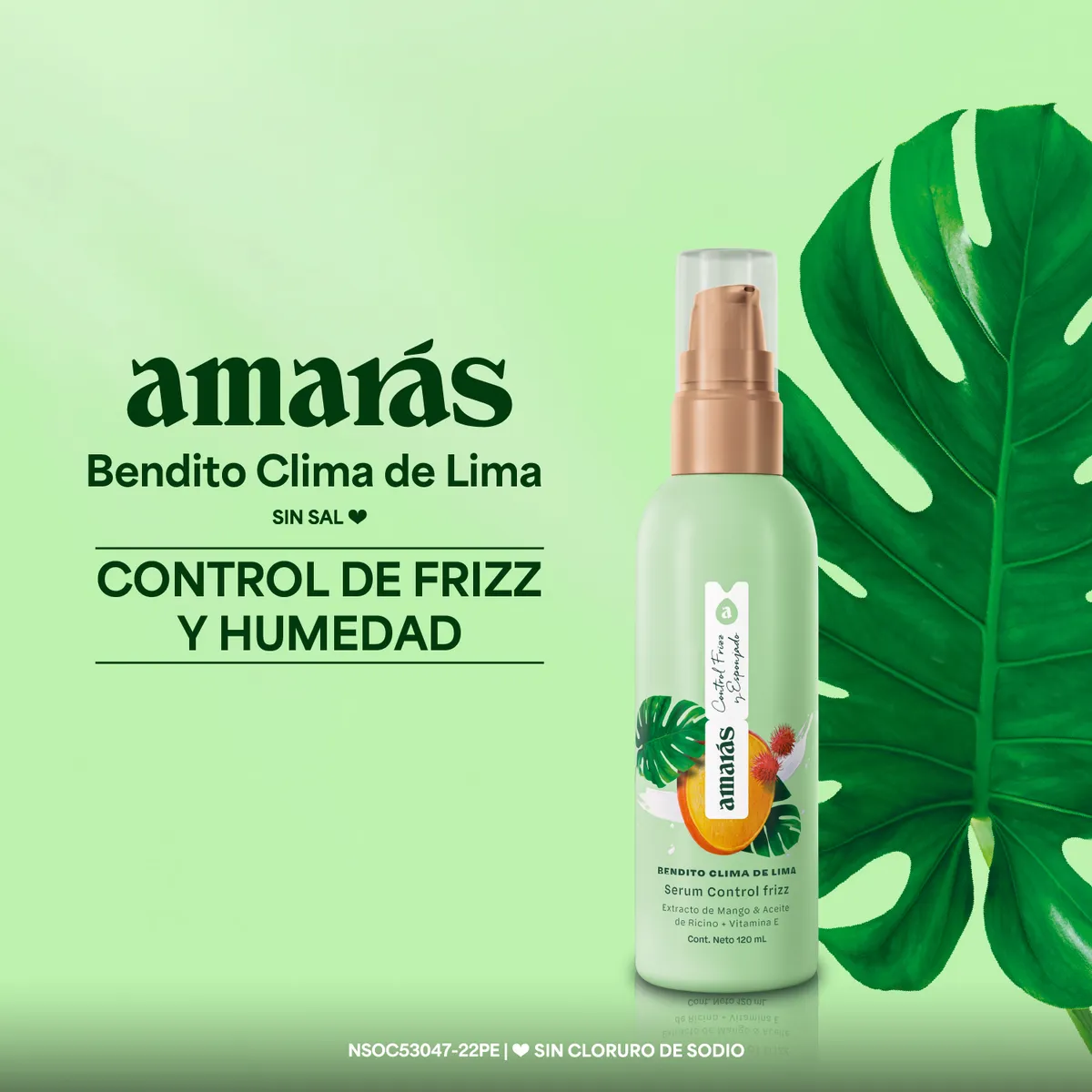 AMARAS - Sérum Capilar Amarás Bendito Clima de Lima Envase 120 mL