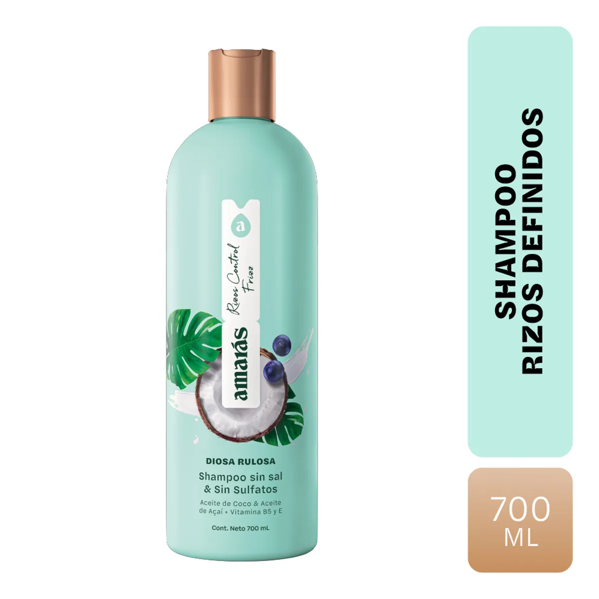AMARAS - Shampoo Amarás Diosa Rulosa Envase 700 mL