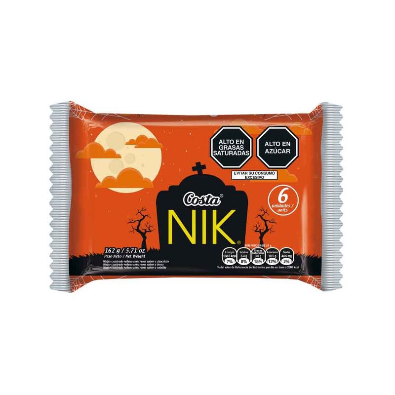 COSTA - Wafer Chocolate 27 gx2+Fresa 27 gx2+Vainilla 27g x 2 Nik