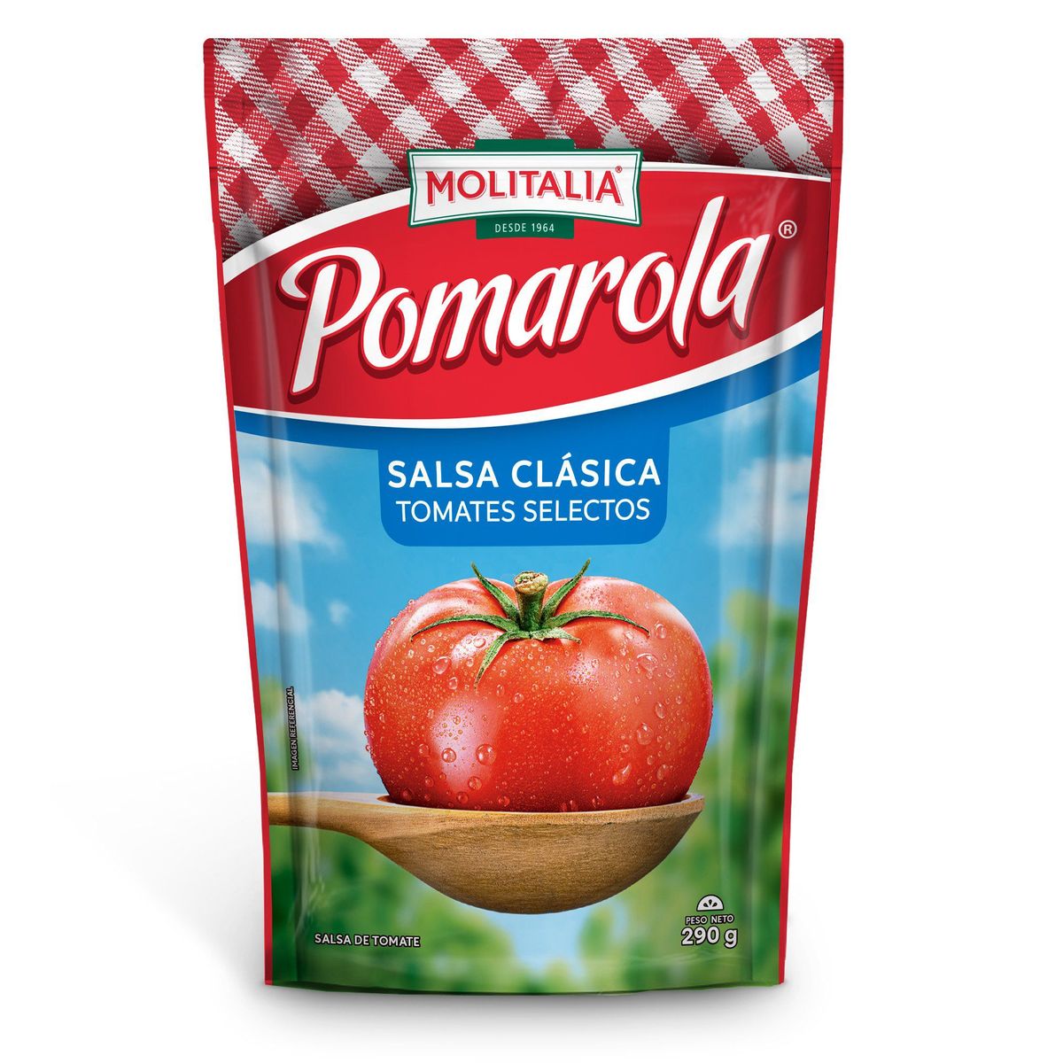 MOLITALIA - Salsa de Tomate Pomarola Clásica Doypack 290 g