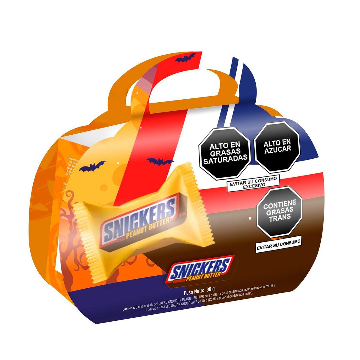 SNICKERS - Chocolates M&M 45 g Y Snickers 6 Unidades