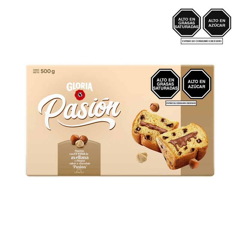GLORIA - Bizcocho Gloria Pasión Avellanas Caja 500 g