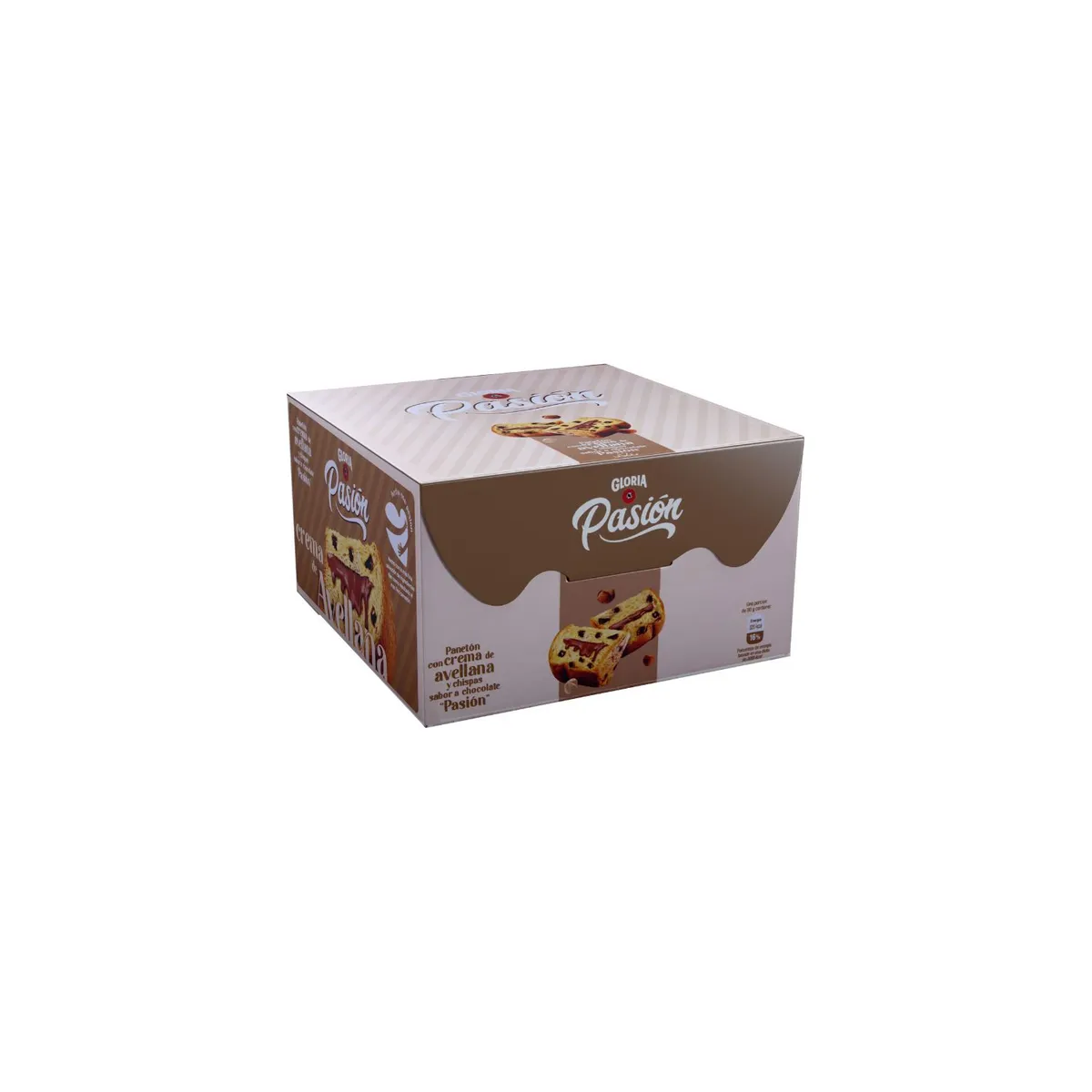 GLORIA - Panetón Gloria Pasión Crema de Avellanas Caja 500 g
