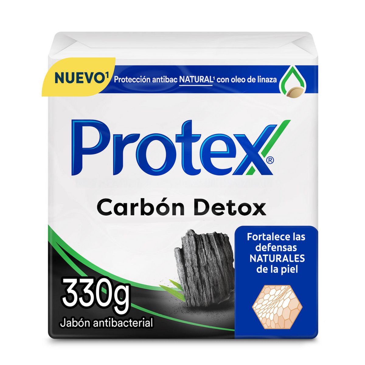 PROTEX - Jabón en Barra Protex Carbon Detox Empaque 3 Und 110 g