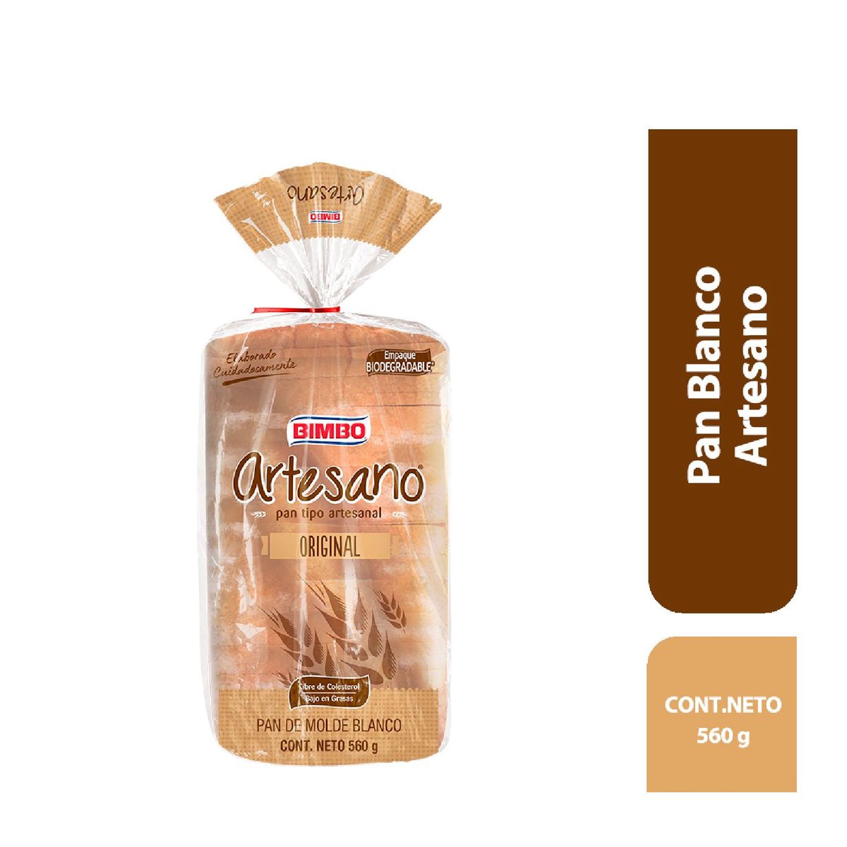 BIMBO - Pan de Molde Bimbo Artesano Blanco Bolsa 560 g